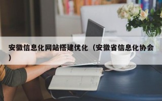 安徽信息化网站搭建优化（安徽省信息化协会）