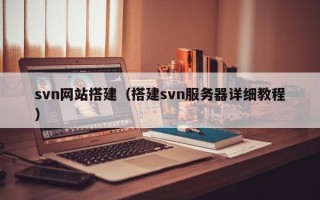 svn网站搭建（搭建svn服务器详细教程）