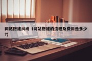 网站搭建纠纷（网站搭建的流程及费用是多少?）