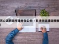 天心区网站搭建开发公司（长沙网站建站模板）