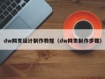 dw网页设计制作教程（dw网页制作步骤）