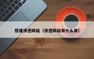 搭建渗透网站（渗透网站有什么用）
