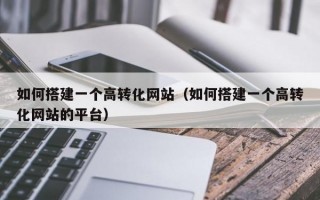 如何搭建一个高转化网站（如何搭建一个高转化网站的平台）