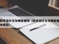 网页设计分为哪些板块（网页设计分为哪些板块类型）